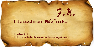 Fleischman Mónika névjegykártya