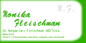 monika fleischman business card